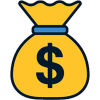 Upfront pricing and no hidden fees icon