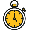 Same day repair stopwatch icon